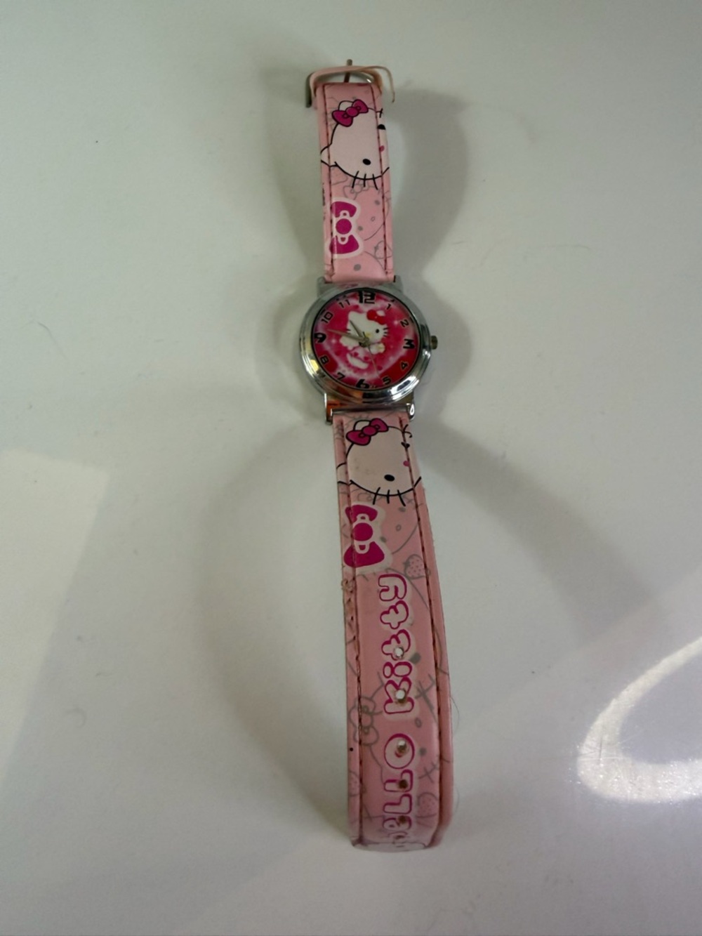 Hello Kitty Kids Pink Character Watch pre owned vintage